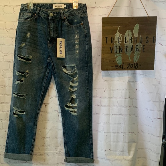 Charlotte Russe Denim - NWT Charlotte Russe Refuge Boyfriend Distressed Jeans 9
